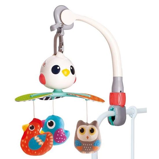 Huile Toys cestovný kolotoč nad postieľku s melódiami Bird Toys