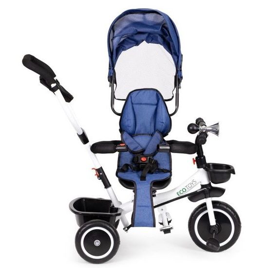 Ecotoys dětská tříkolka s otočným sedadlem S360 modrá