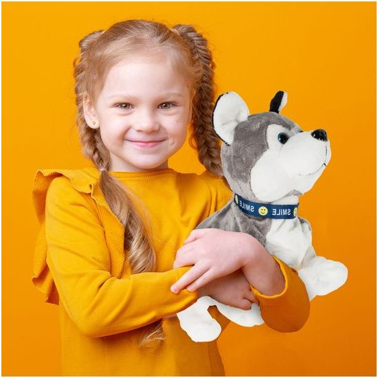 Interaktivní plyšový pejsek Husky reagující na pohyb