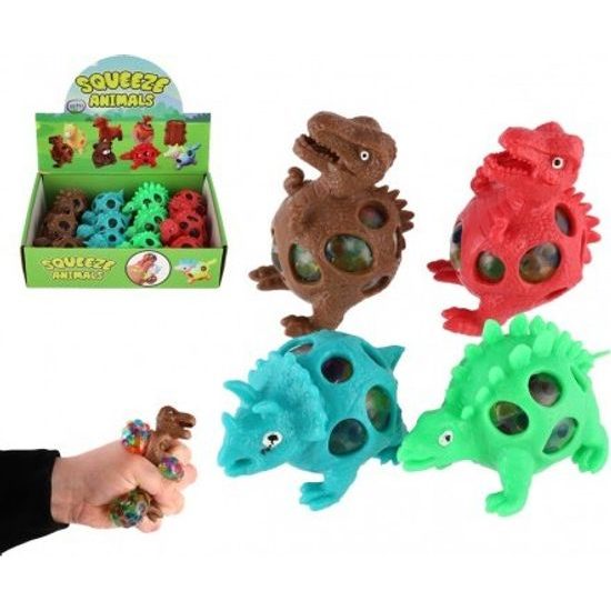 Dinosaurus antistresový mačkací - mix 4 barvy