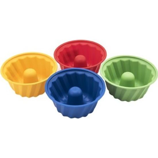 Formičky - Bábovky kulatá - mix 4 barvy