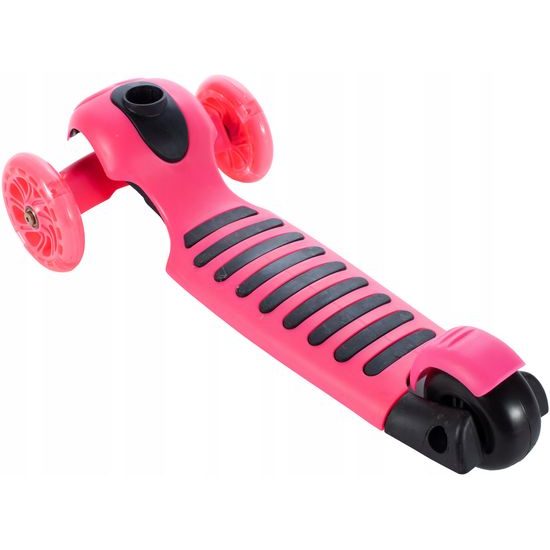 Dětská koloběžka Bedrunka růžová se sedátkem a svítícími koly