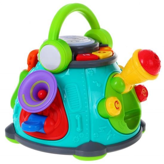 Huile Toys multifunkční bubínek pro nejmenší se světly a zvuky Little Karaoke