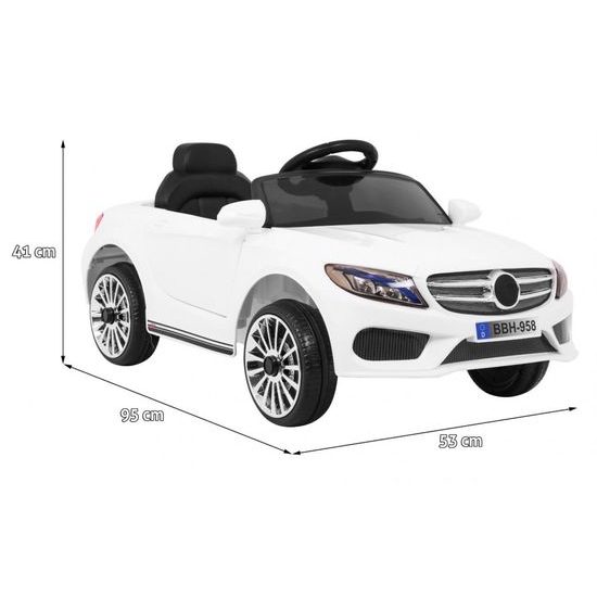 Dětské elektrické autíčko Best bílé