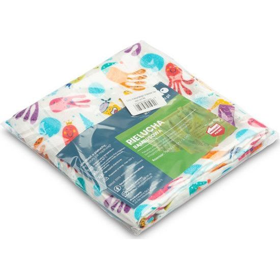 Bambusová plena 75x75cm, Barevné chobotničky