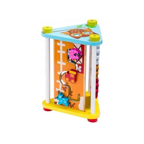 Ecotoys dřevěná edukační hračka 5v1 Sovička