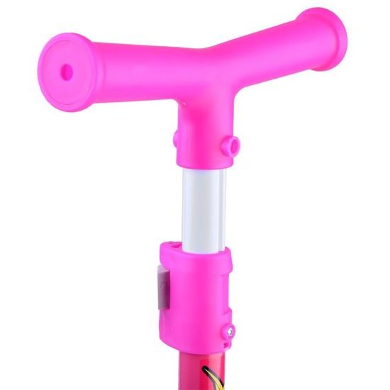 Dětská koloběžka Crazy Scooter se svítícími koly - růžová