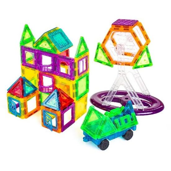 Magnetická stavebnice Magnetic Tiles 70 dílů