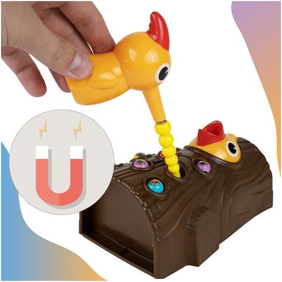 Magnetická hra pro děti Datel a červíci