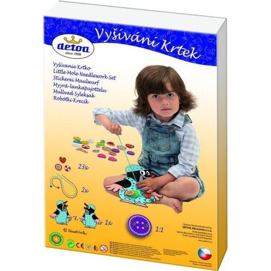 Dřevěné Vyšívání Krtek 26ks