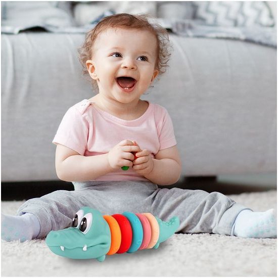 Senzorické kroužky pro nejmenší Color Crocodille