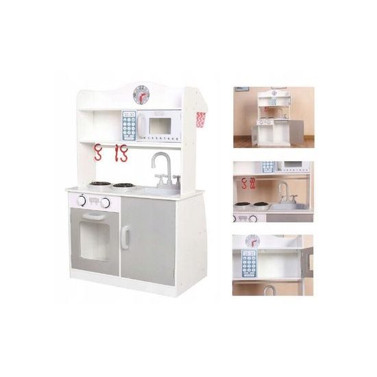 Ecotoys dětská dřevěná kuchyňka 2v1