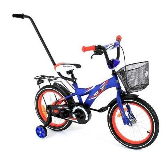 Mexller dětské kolo BMX 16" s vodící tyčí modrooranžové