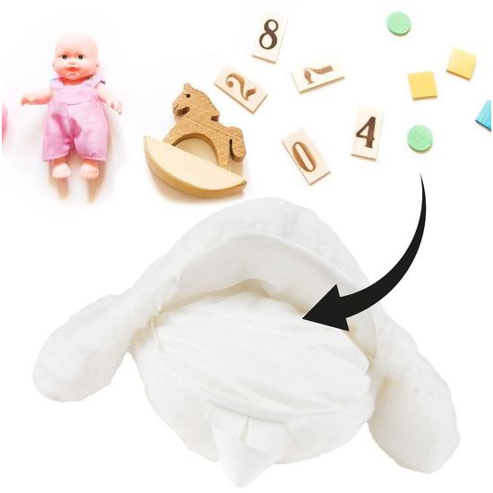 Plyšový batůžek bílý Králíček