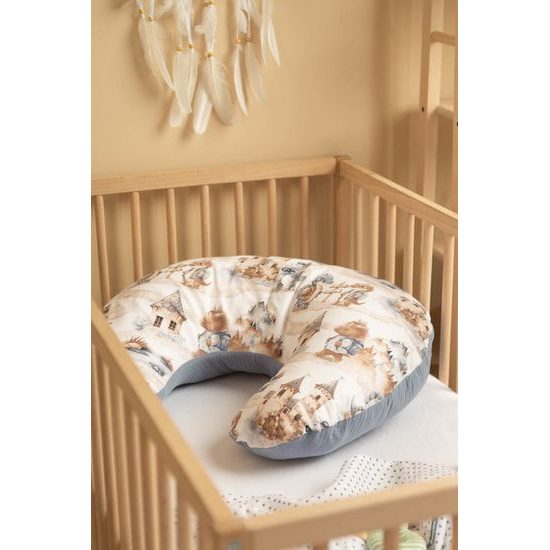 Kojící polštář Dráček, jeans