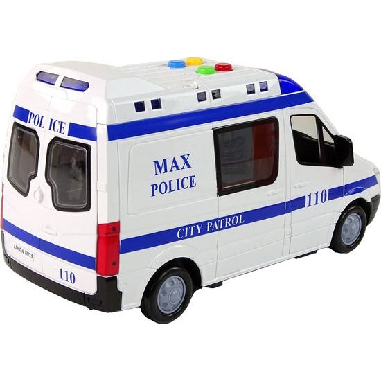 Policejní dodávka na setrvačník