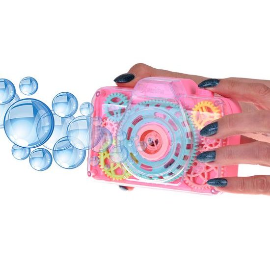 Bublifuk na baterie fotoaparát Bubble Camera - růžový