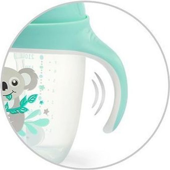 Dětský hrneček se zatíženým brčkem - tyrkysový