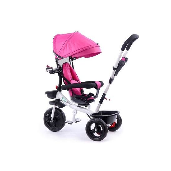 SMONTOVÁNO Ecotoys dětská tříkolka s otočným sedadlem S360 růžová