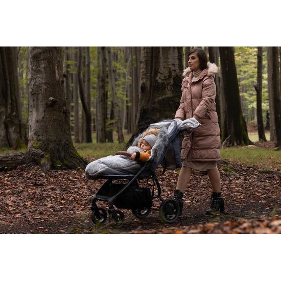 Zimní fusak do kočárku Olaf šedý