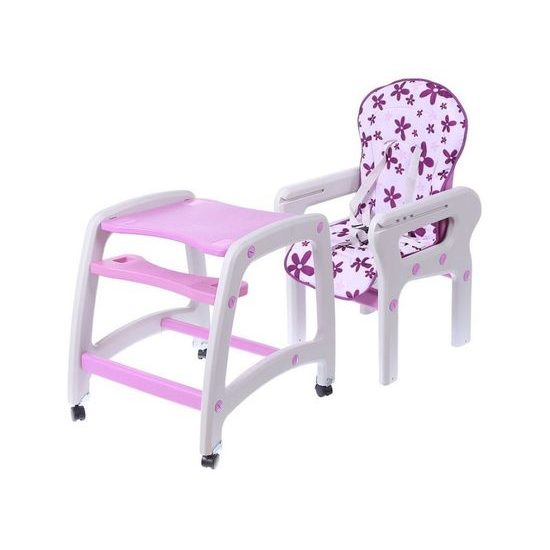 Ecotoys jídelní židlička 3v1 fialová