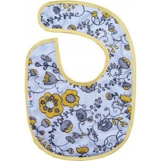 AKUKU Bryndáček froté Baby bib malý - dívčí vzor