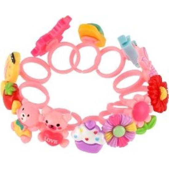 Prstýnky - sada 12ks - mix 2 druhy