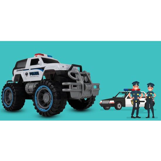 Policejní auto na setrvačník BigFoot Police