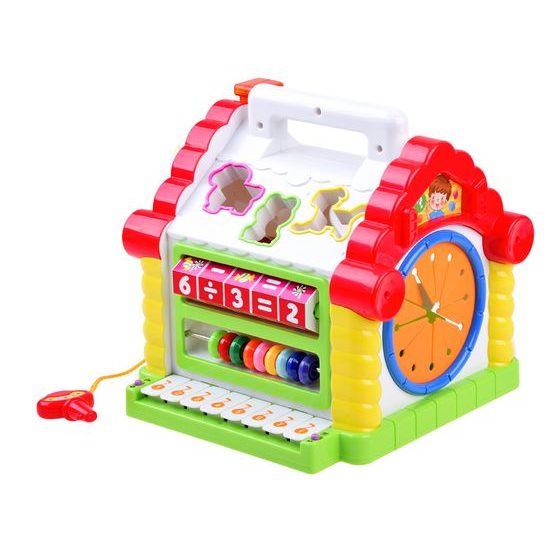 Huile Toys multifunkční vkládačka pro nejmenší se zvuky Domeček II