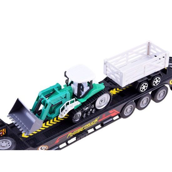 Nákladní autíčko s traktorem na dálkové ovládání R500 Truck žluté