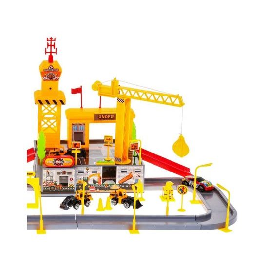 Majlo Toys parkovací garáž se zvuky + 8 autíček Building Parking