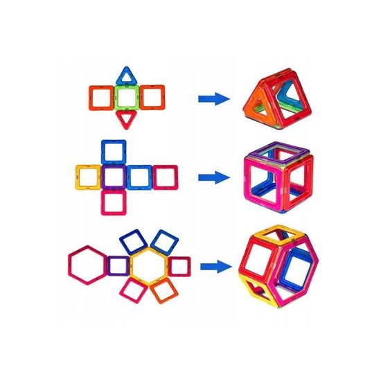 Doris magnetická stavebnice XXL v kufříku Magical Magnet 117 dílů