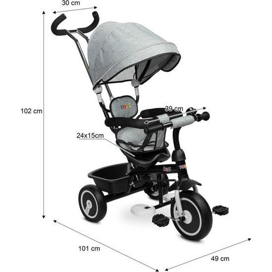 Dětská tříkolka Toyz Buzz navy