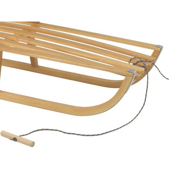 Dřevěné sáně s opěradlem