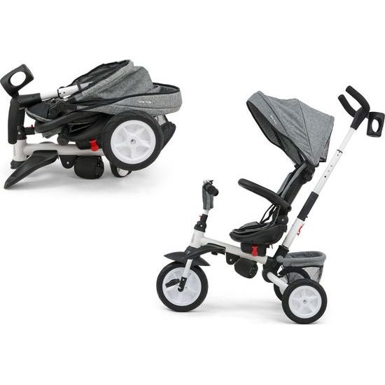 Dětská tříkolka 6v1 Milly Mally Stanley grey