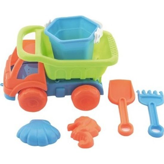 Auto na písek s doplňky - mix 2 barvy