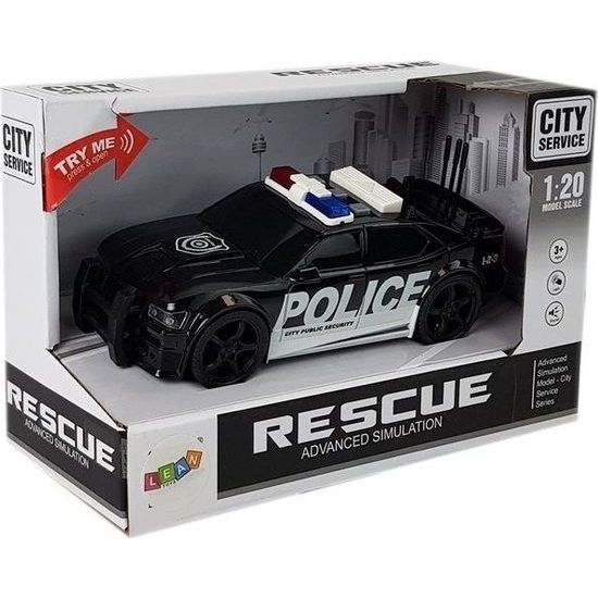 Policejní auto se světelnými i zvukovými efekty