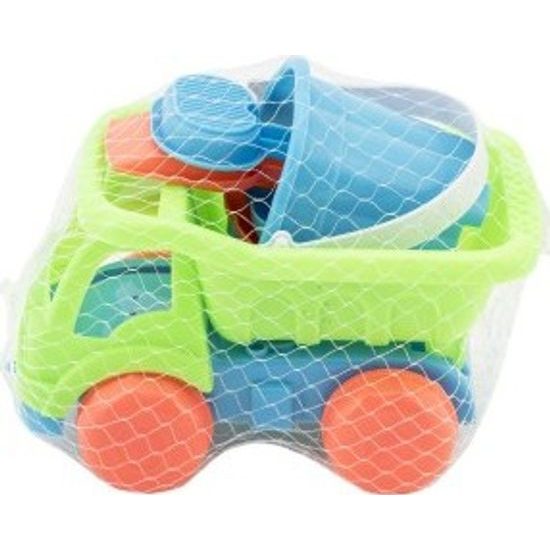 Auto na písek s doplňky - mix 2 barvy