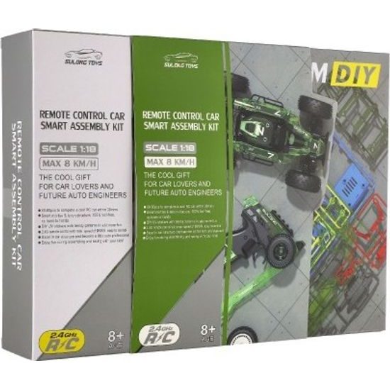 Auto RC buggy zelené na baterie - stavebnice