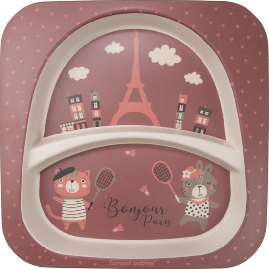 CANPOL babies Sada nádobí BONJOUR PARIS 5ks červená