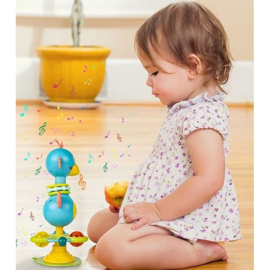 Senzorická hračka pro nejmenší se světlem a zvukem Veselý ptáček