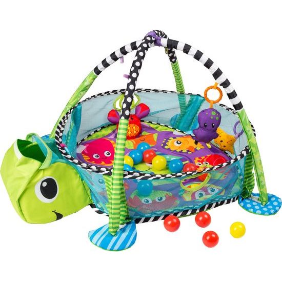 Ecotoys hrací deka s 30 míčky Želvička