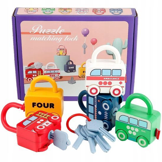 Dětská senzorická Montessori hra Najdi klíček