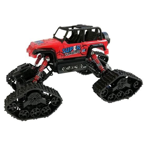 Auto na dálkové ovládání 4x4 s výměnnými koly Super Climber 1:18 červené