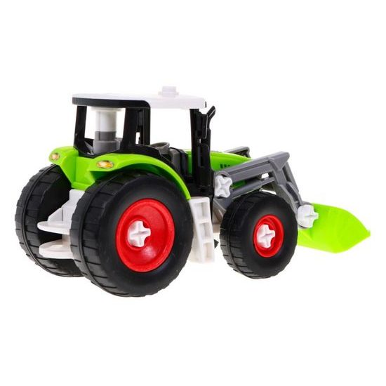 Majlo Toys dětský šroubovací traktor s vlečkou Farm Tractor