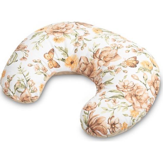 Kojící polštář ve tvaru U sensillo - béžové květy