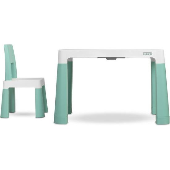 Dětský stůl Monti + 2 židle zelený