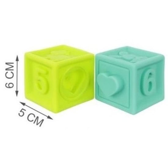 Haunger senzorické kostky pro nejmenší Textured Blocks 10 kusů