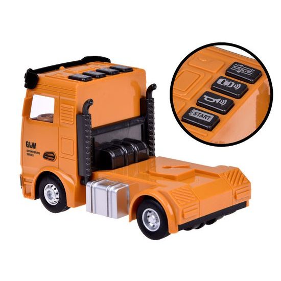 Rozkládací nákladní auto s jeřábem, autíčky a příslušenstvím