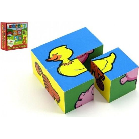 Kostky Moje první zvířátka 4ks